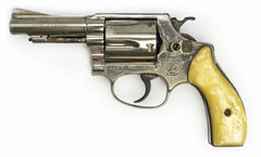 S&W 37 Airweight, 38 Special, 3 Barrel, Fixed Sights, Nickel Revolver3924