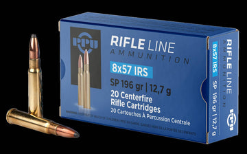 PPU PP857I Standard Rifle  8x57 IRS 196 gr Soft Point 20 Bx/ 10 Cs