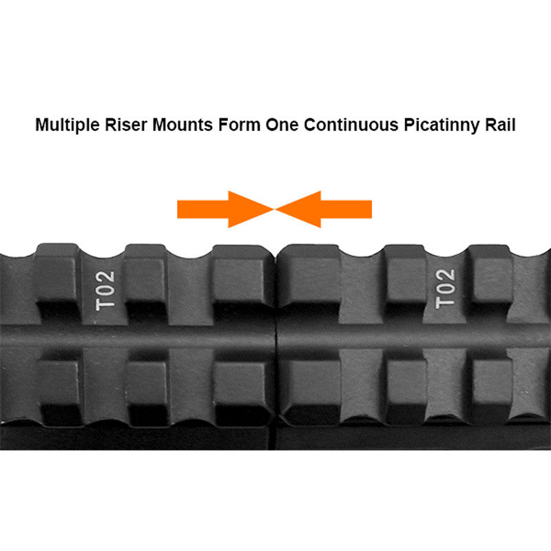 UTG 3 Slot 0.75h Super Slim Picatinny Riser Mount