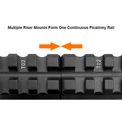 UTG 3 Slot 0.75h Super Slim Picatinny Riser Mount