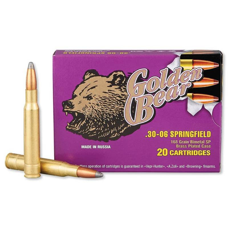 Golden Bear .30-06 Springfield SP 168GR 20rds