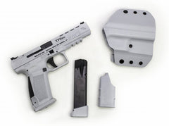 Canik HG6618N TP9SFx Whiteout 9mm Luger 5.20 20+1 White Cerakote Steel Slide/Polymer Frame with Black Controls & Black Match Grade Barrel/Interchangeable Backstraps