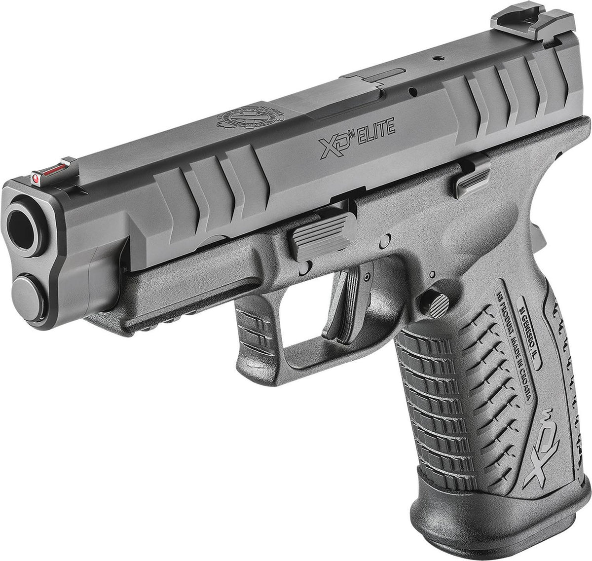 Springfield Armory XDME9459BHC XD-M Elite 9mm Luger 4.50 20+1 Railed Black Frame Black Melonite Steel with Front & Rear Serrations Slide Black Interchangeable Backstrap Grip with META Trigger