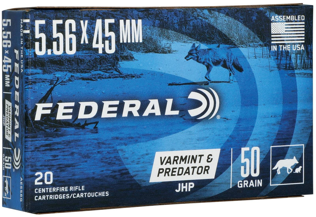 Federal AE556G American Eagle 5.56x45mm NATO 55 gr Jacketed Hollow Point (JHP) 20 Bx/ 25 Cs
