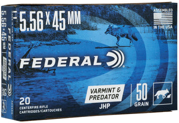 Federal AE556G American Eagle 5.56x45mm NATO 55 gr Jacketed Hollow Point (JHP) 20 Bx/ 25 Cs