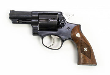 RUGER POLICE SERVICE SIX 357 MAG DA 2.75 BARREL BLUED REVOLVER-USED