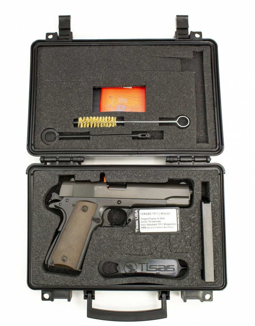 Blem SDS Imports 1911 A1 US Army 45 ACP 5 Dark Gray Finish Fully Checkered Grip Handgun