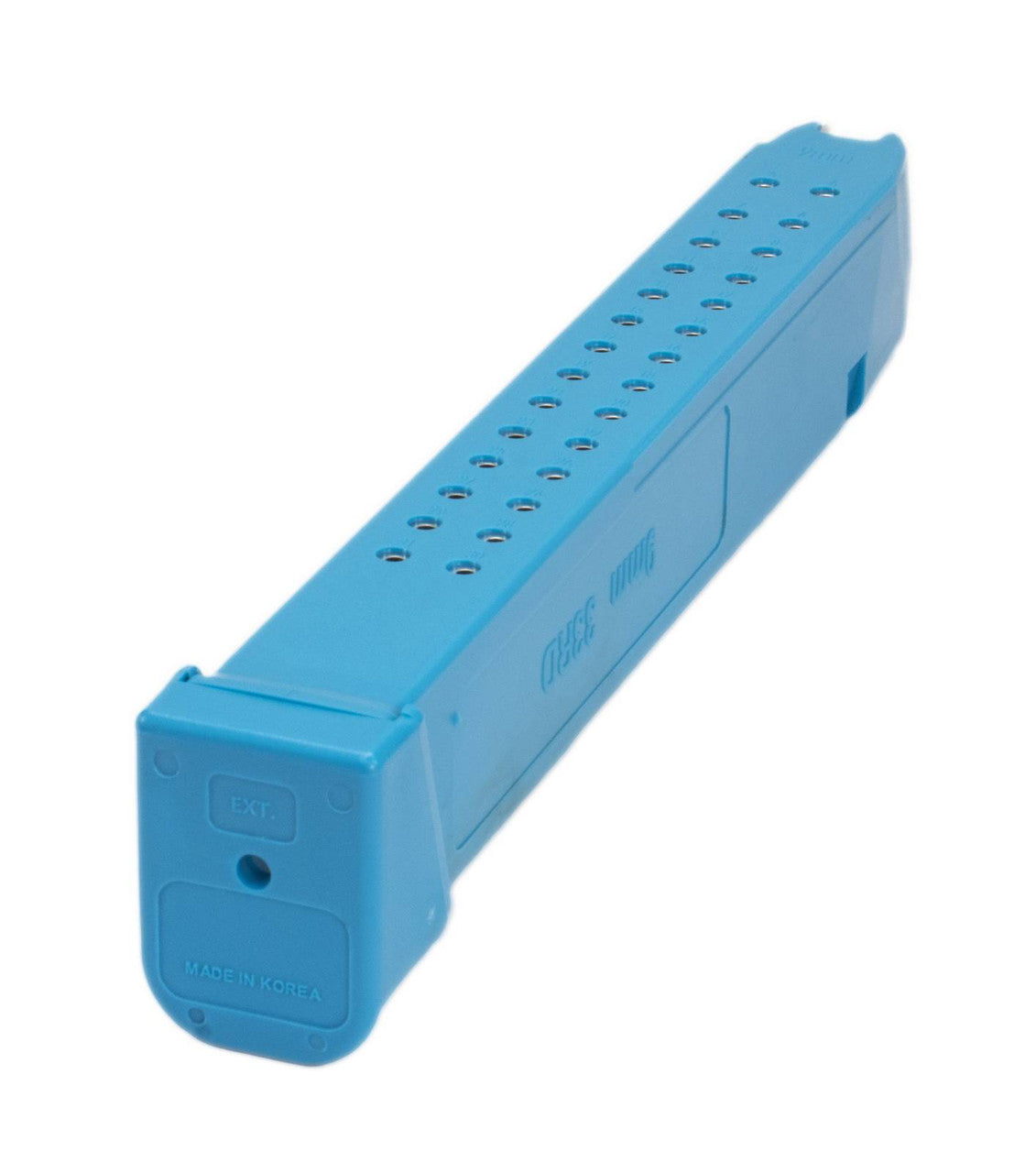 Glock Compatible 9mm 33rd ROBIN'S EGG BLUE Reinforced Steel Lined Polymer Magazine