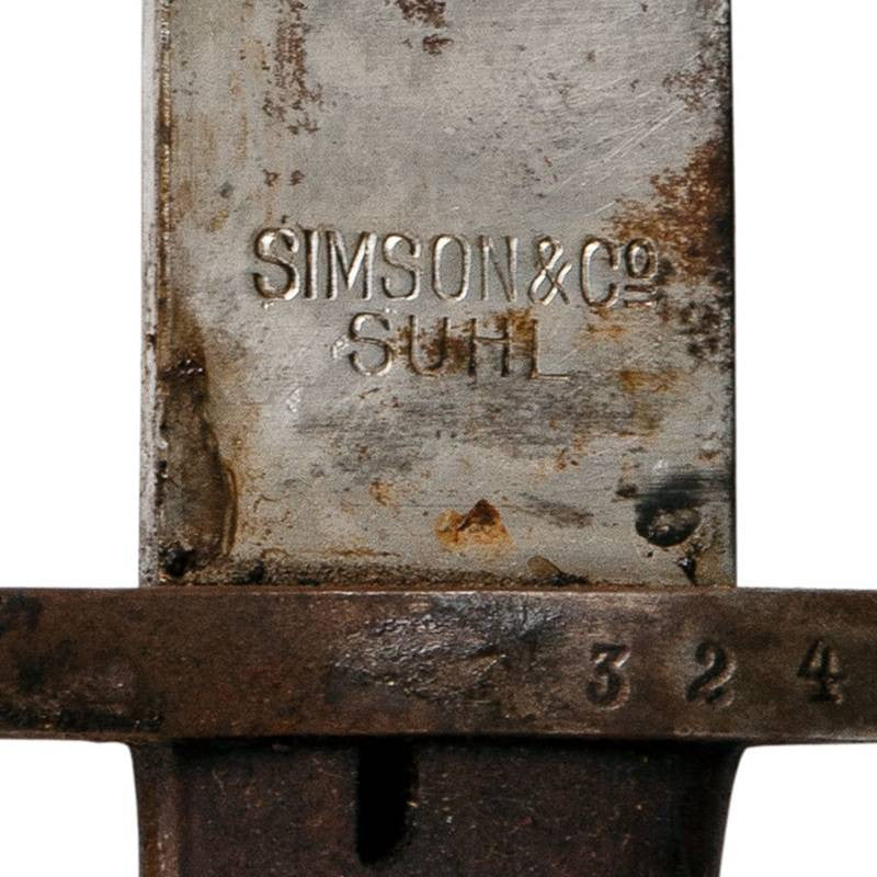 1908 Mauser Knife Bayonet by Simson & Co. of Suhl, Germany