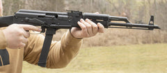 Century Arms WASR-M 9mm Luger 17.25 Barrel w/ Synthetic Stock, Black Polymer Grip & Furniture