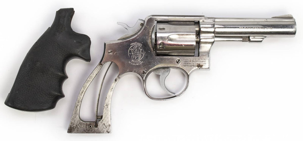 S&W Revolver 64-3, 38 Special 4 Barrel Stainless Steel - Good Incomplete
