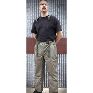 German OD Rubber Wet Weather Pants - Medium