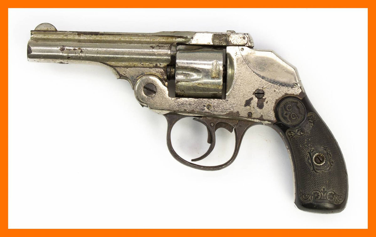 IVER JOHNSON TOPBREAK .32S&W, 3" BARREL FIXED SIGHTS CHROME