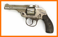 IVER JOHNSON TOPBREAK .32S&W, 3" BARREL FIXED SIGHTS CHROME