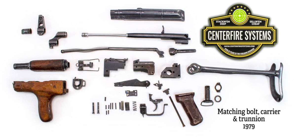Romanian 1979 Model 65 AKM-47 7.62x39 Underfolder Parts Kit - Numbers Matching - Good Bluing - Year 1979