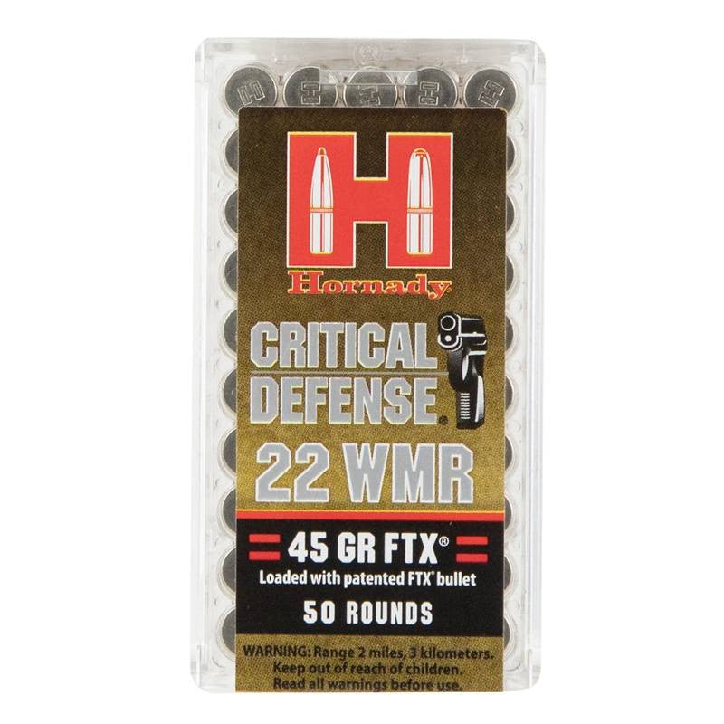 Hornady Critical Defense 22(WMR) 45 GR Flex Tip Expanding 500 Rounds