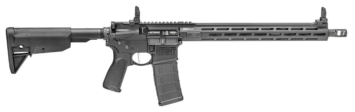 Springfield Armory STV916556B Saint Victor 5.56x45mm NATO 16 30+1 Black Hard Coat Anodized Bravo Company 6-Position Stock