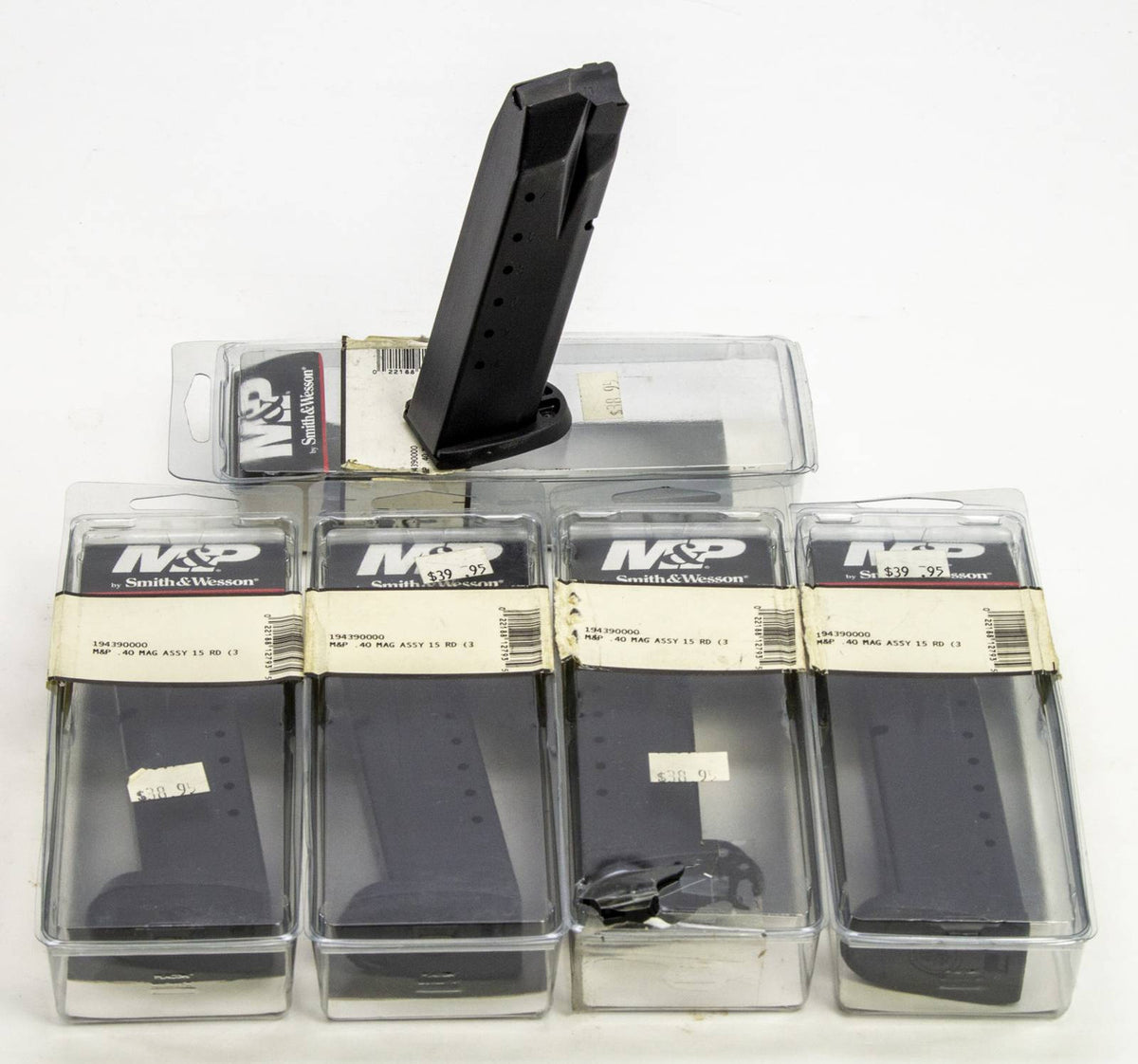5 NEW  40 SMITH & WESSON, M&P 15RD MAGS