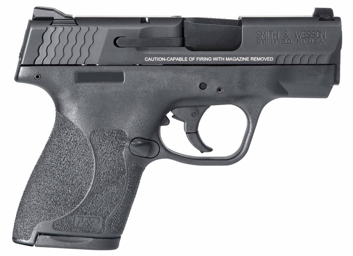 Smith & Wesson 9mm 3.1 7+1 & 8+1 M&P Shield M2.0 Black Armornite Stainless Steel Black Polymer Grip Manual Safety