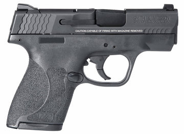Smith & Wesson 9mm 3.1 7+1 & 8+1 M&P Shield M2.0 Black Armornite Stainless Steel Black Polymer Grip Manual Safety