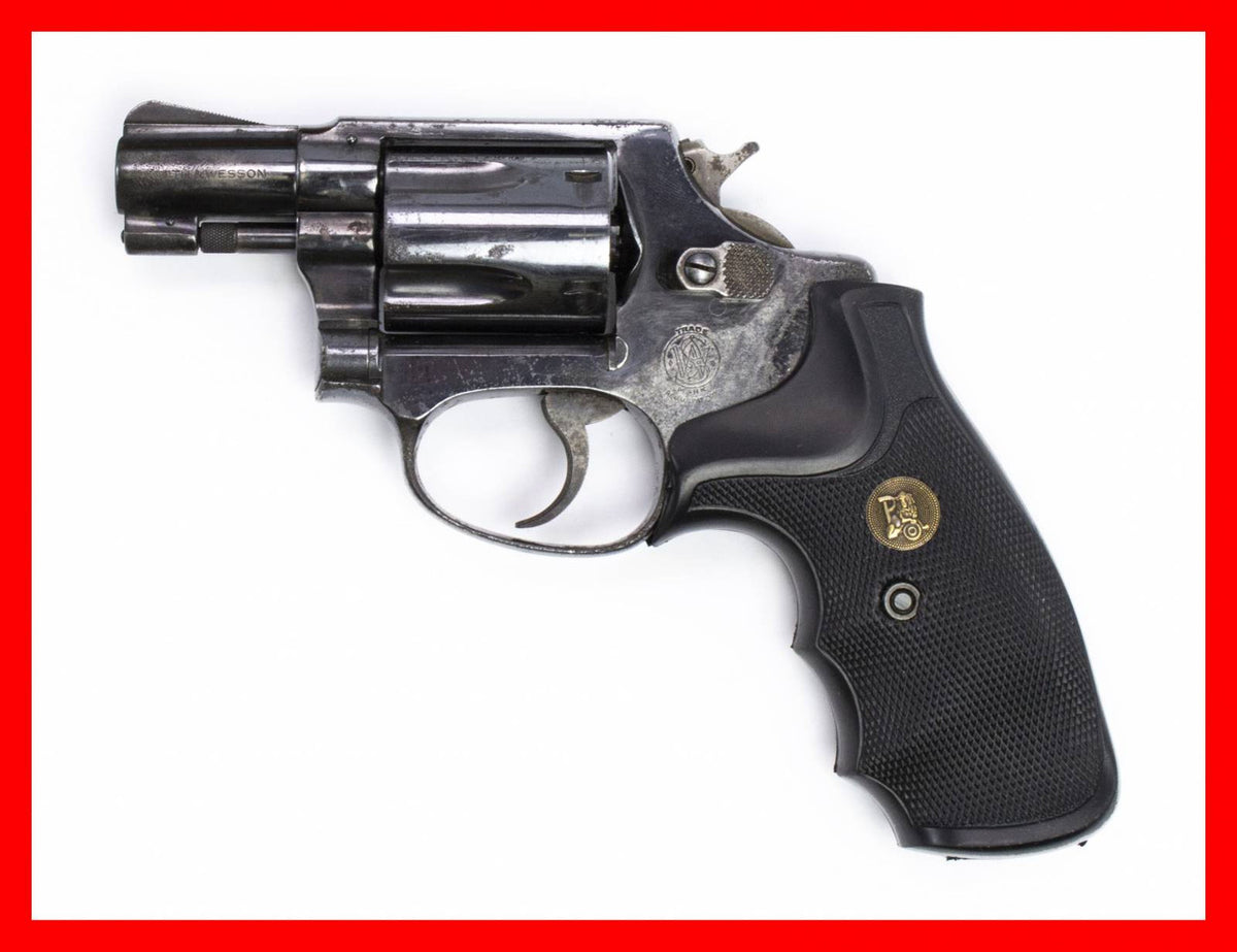 S&W 36 .38 SPECIAL 2" BARREL BLUED FIXED SIGHT SQUARE BUTT WITH TRIMMED HAMMER
