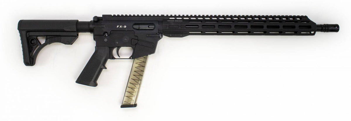 Freedom Ordnance FX-9 Carbine 9mm Luger 16 31+1 Black Hard Coat Anodized 6 Position Stock