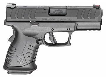 Springfield Armory XDME93845CBHCOSP XD-M Elite Compact OSP 45 ACP 3.80 10+1 Black Melonite Steel Barrel/Slide with Optic Cut Black Polymer Frame Fiber Optic Sight Includes 2 Mags Right Hand