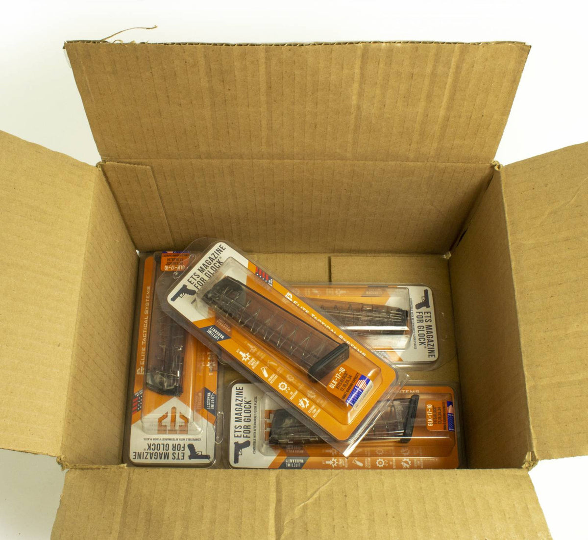 ETS Glock 10rd G17/18/19/19x 9mm Magazines New 4 pack