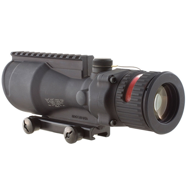 Trijicon 100001 ACOG  6x 48mm Obj 17 ft @ 100 yds FOV Matte Black Finish Illuminated Red Chevron 223 BAC