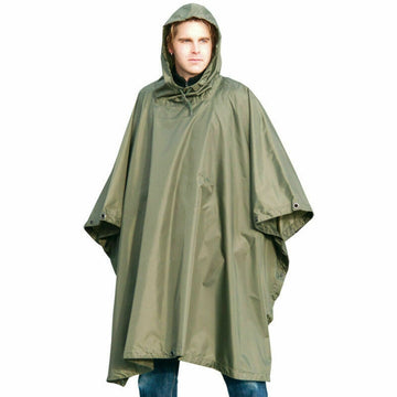 MIL-TEC® Ripstop Wet Weather Poncho in OD Green (New)