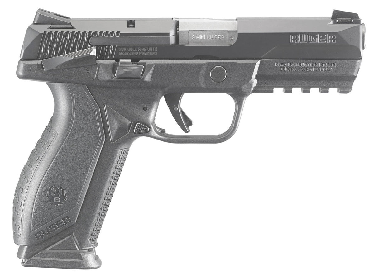 Ruger 8618 American Pistol Duty 45 ACP 4.50 10+1 Black Frame Black Nitride Stainless Steel Slide Black Wraparound Ergonomic Grip Manual Safety
