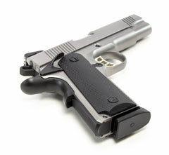 SDS Imports 1911, 45 ACP Carry 4.25 8+1 Stainless Steel Black Polymer Grip