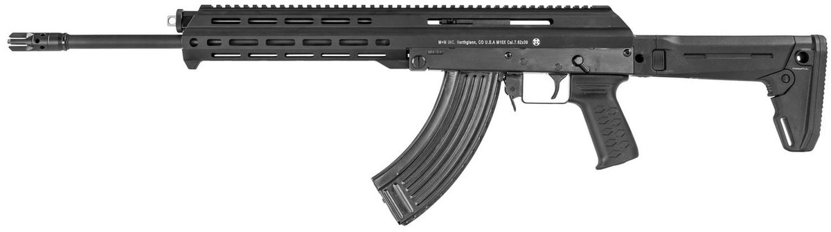 M+M Industries M10XZ M10X 7.62x39mm 16.50 30+1 Black 5 Position Side Folding Collapsible Stock