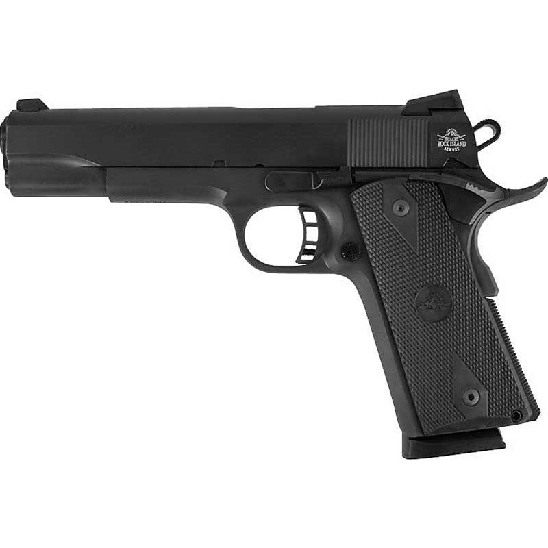 Rock Island 51431 Rock Standard FS 45 ACP 5 8+1 Black Parkerized Black Rubber Grip Fixed Sights