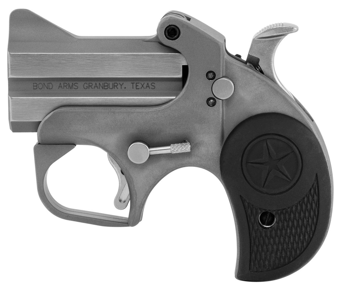 Bond Arms BARN Roughneck9mm Luger 2.50 2 Stainless Steel Black Rubber Grip