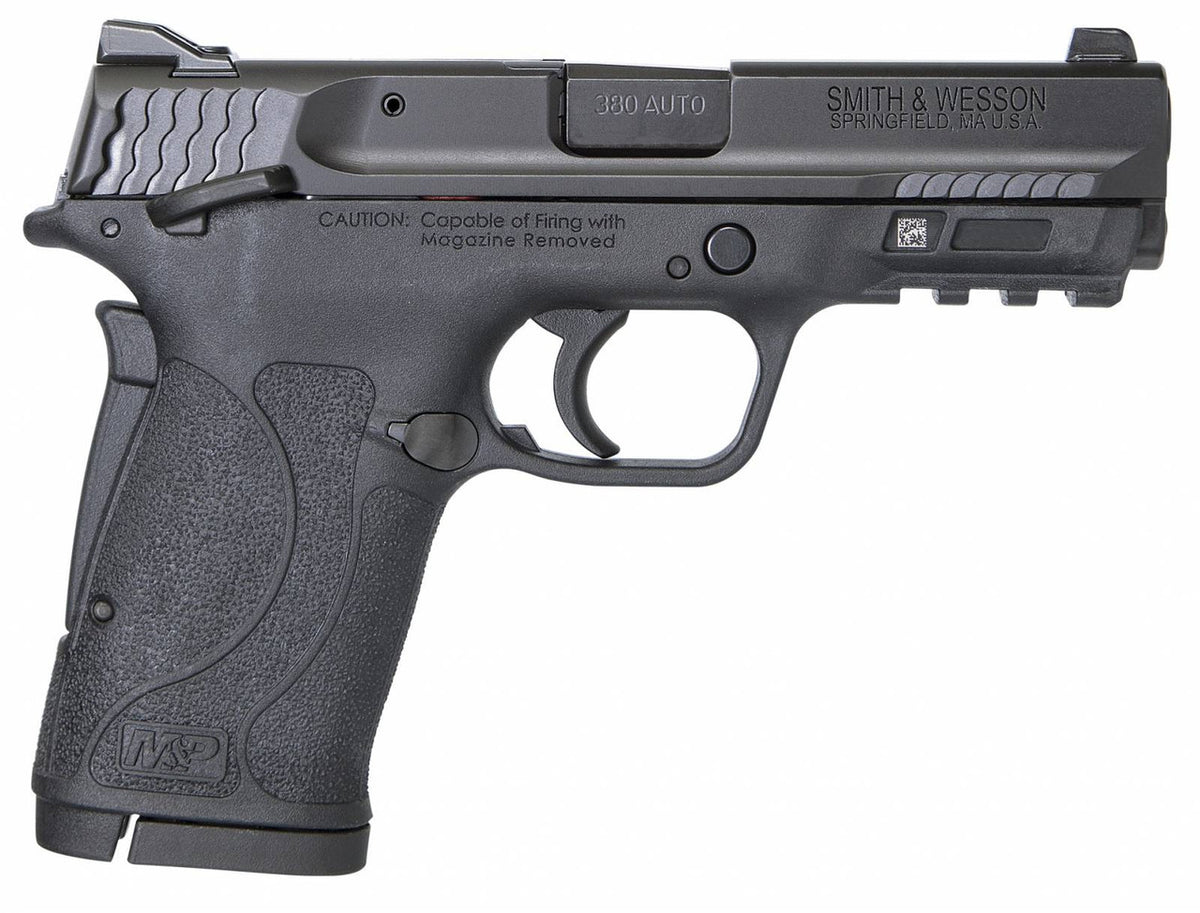 Smith & Wesson 380 ACP 3.68 8+1 M&P Shield EZ Black Black Armornite Stainless Steel Black Polymer Grip Manual Safety