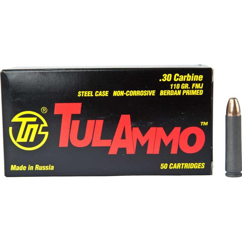 Tulammo TA301100 Rifle  30 Carbine 110 gr Full Metal Jacket (FMJ) 50 Bx/ 20 Cs