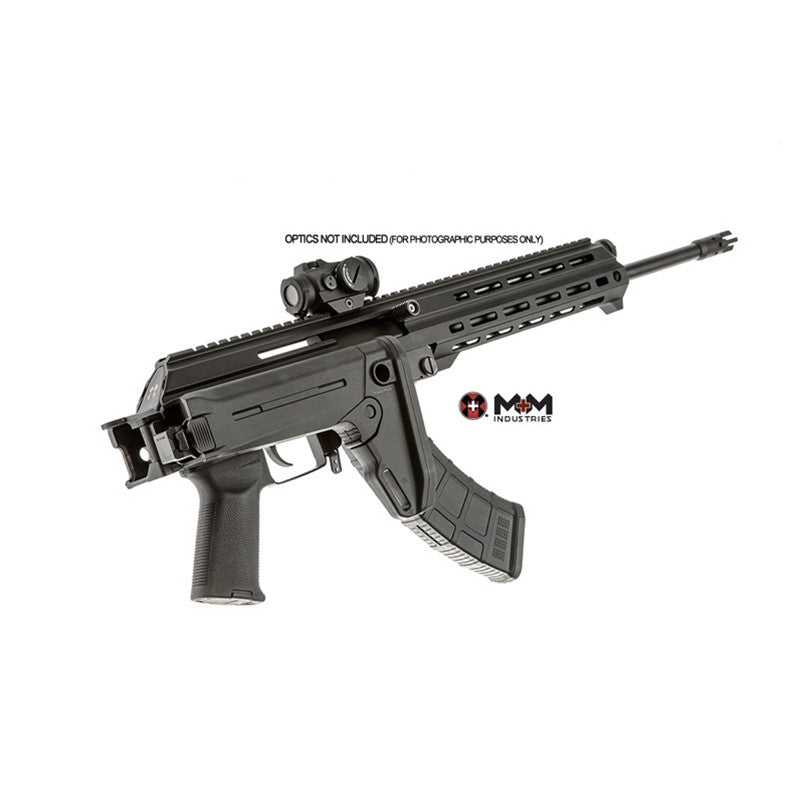 M+M Industries M10XZ M10X 7.62x39mm 16.50 30+1 Black 5 Position Side Folding Collapsible Stock