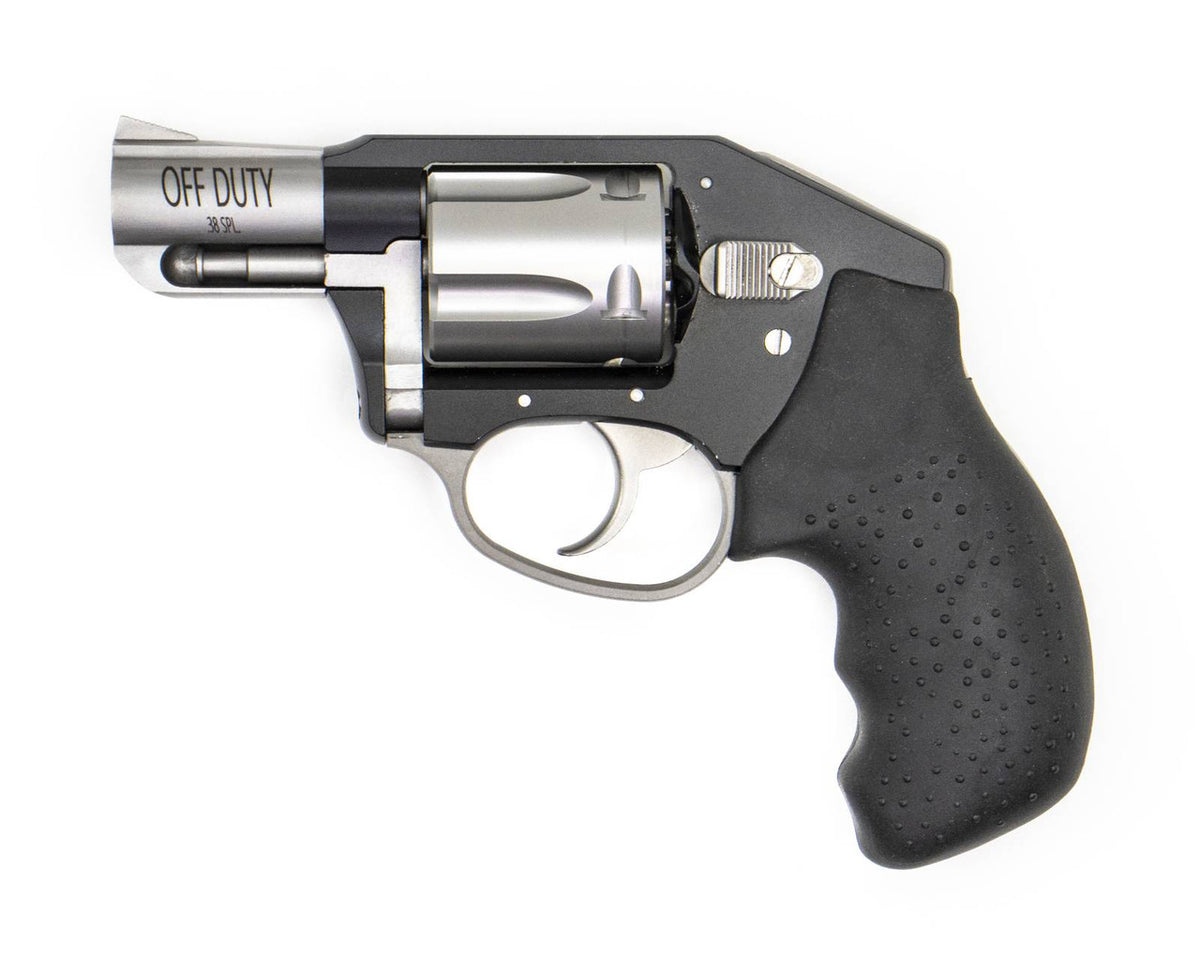 Charter Arms Off Duty  38 Special 5 Round 2 Matte Stainless Black Aluminum Black Rubber Grip