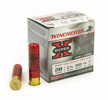 Winchester Ammo 28 Gauge 2.75 Super X Xpert High Velocity 5/8 oz 7 Shot  - 25 Shells