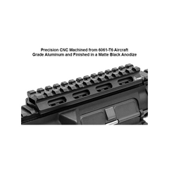 UTG Universal Super Slim 20 MOA Elevated Picatinny Mount, 13 Slots