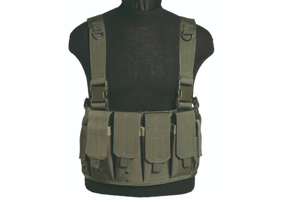 MIL-TEC New Mag Carrier Chest Rig -  Olive Drab Green