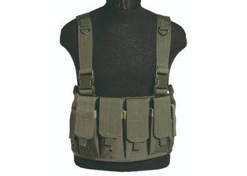 MIL-TEC New Mag Carrier Chest Rig -  Olive Drab Green