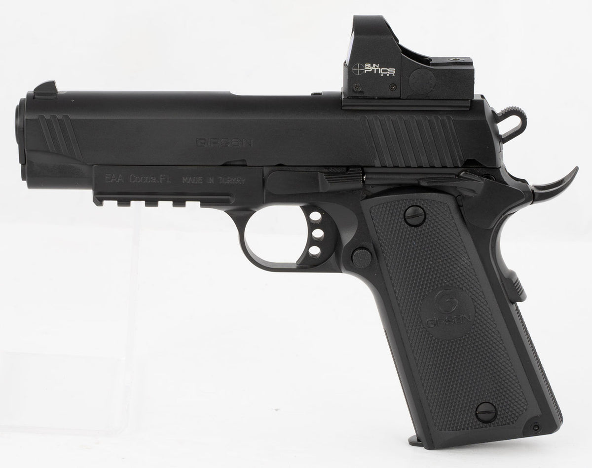 EAA 390051 Girsan MC1911C 9mm Luger 4.40 9+1 Black Black Checkered Polymer