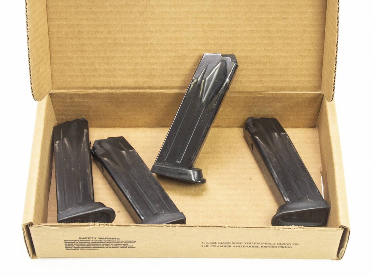 4 USED HECKLER AND KOCH USP 45ACP 12RD MAGS
