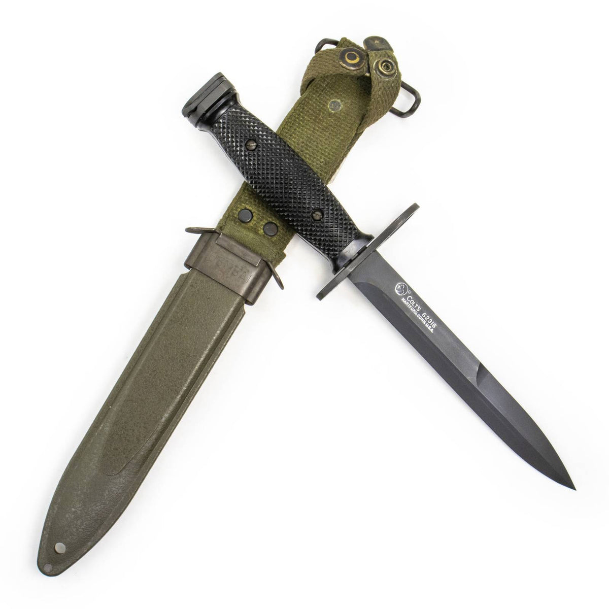 Colt Marked M16 M7 Rifle Bayonet and Scabbard - US Made