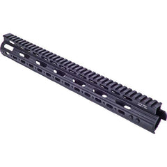 UTG Pro MTU019SS Pro Slim Rail KeyMod AR-15 Black Hardcoat Anodized Aluminum 15 Picatinny