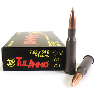 Tulammo 7.62x54R 148gr Rifle  Full Metal Jacket (FMJ) 20rds