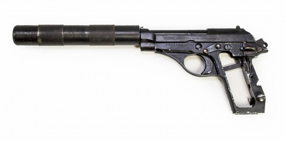 Beretta 71 22LR Pistol - 9.25 Barrel w/Faux Supressor - Good Condition - No Mag