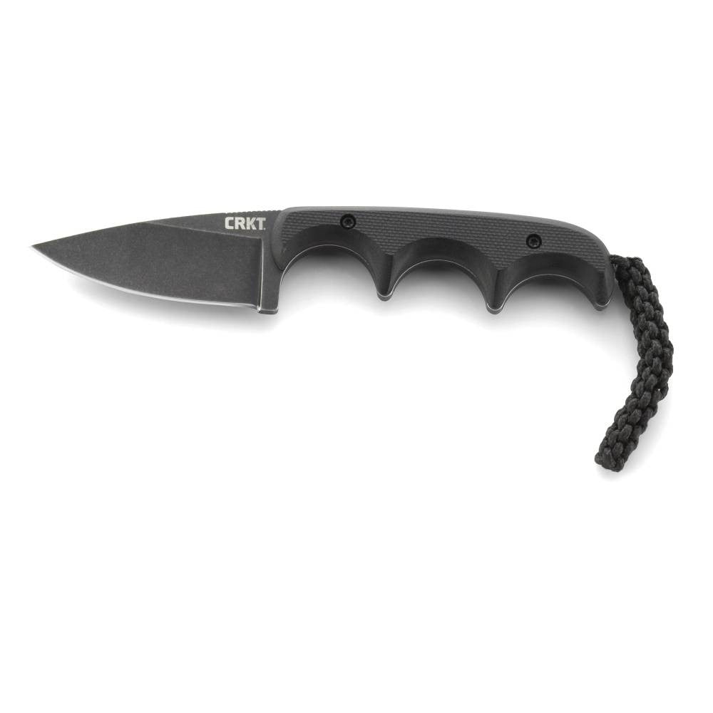 Columbia River 2384K Minimalist  2.16 Drop Point Plain Black Stonewash 5Cr15MoV SS G10 Black Handle Fixed